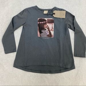 Zara girls soft collection long sleeve top